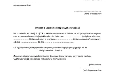 Urlop wychowawczy: dokumenty i terminy. Złóż wniosek bezbłędnie!