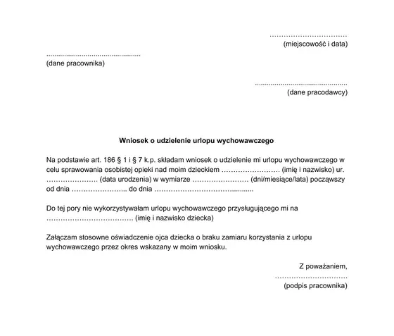 Urlop wychowawczy: dokumenty i terminy. Złóż wniosek bezbłędnie!